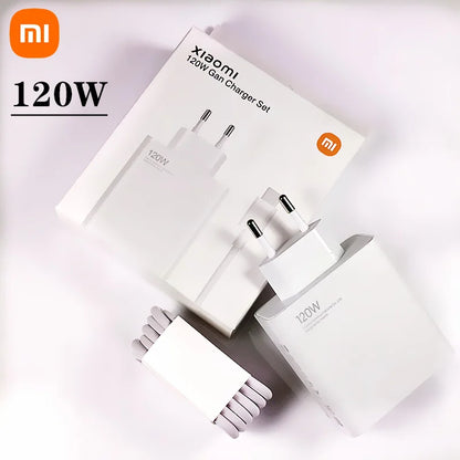 Cargador turbo original Xiaomi de 120 W, carga rápida tipo C, 6 A, adaptador de corriente, cable USB para Mi 13 Ultra, 12T Pro, 11T, RedMi Note 13