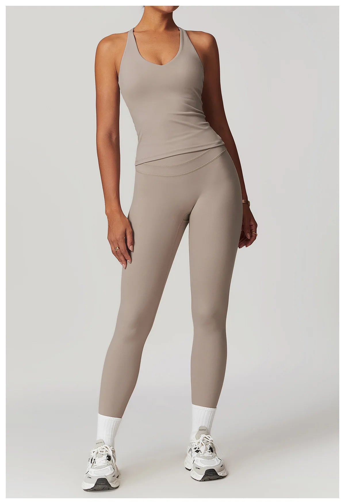 SWELTERING Conjunto de 2 piezas de ropa deportiva para mujer, conjunto de yoga, ropa deportiva para gimnasio, trajes de yoga, conjunto de fitness, chándales, sujetador deportivo, leggings para gimnasio