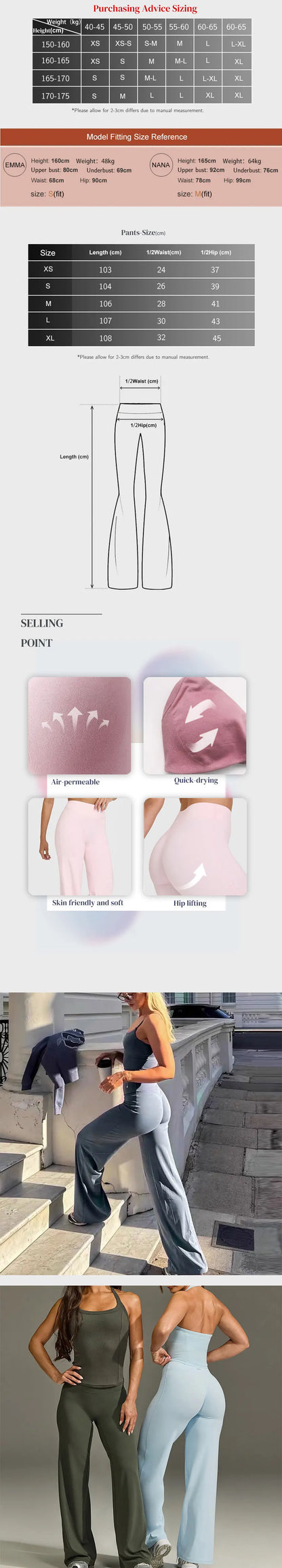 Pantalones deportivos de mujer Oner Active, leggings acampanados, pantalones de yoga de pierna ancha, ropa deportiva transpirable, pantalones casuales versátiles.