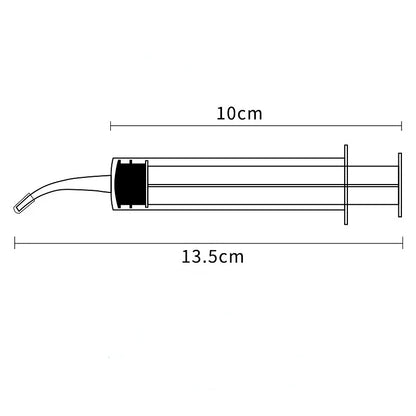 Limpiador de oídos de 12 ml, jeringa, codo, tubo de goma, herramienta para eliminar cerumen, limpiador de oídos, eliminación de cerumen, limpiador de oídos, cuidado de la salud