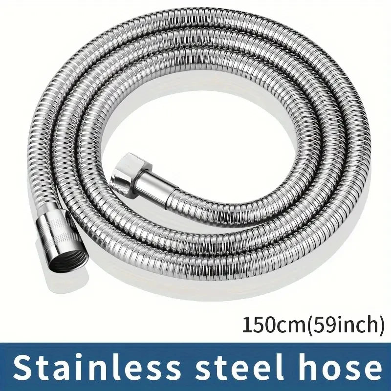 Manguera de ducha de baño de acero inoxidable, tubo flexible, cabezal de ducha, tubería de plomería para accesorios de baño