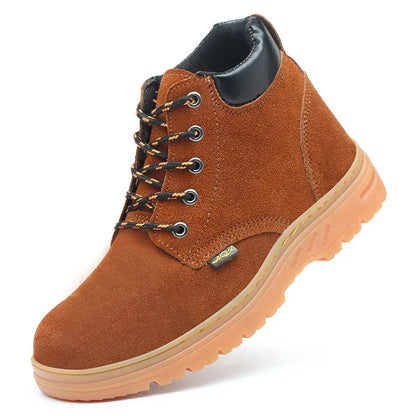 Calzado de seguridad laboral para hombres y mujeres. Antiaplastamiento, antiperforación, antideslizante y antiescaldaduras. Calzado de protección para soldadura eléctrica.