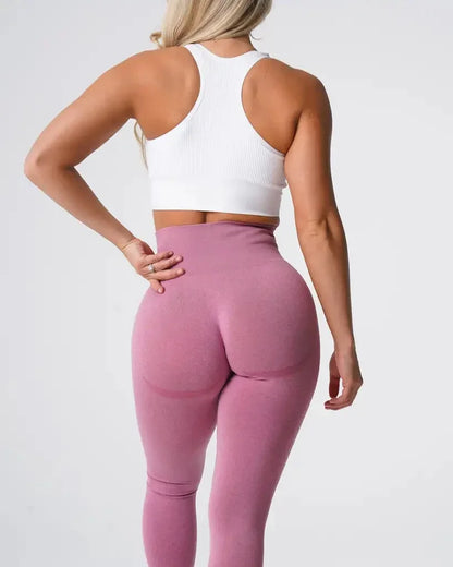 Nuevas mallas deportivas sin costuras con estampado moteado de contorno para mujer, suaves, para entrenamiento, fitness, yoga, cintura alta, ropa de gimnasio.