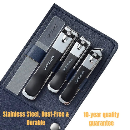 Cortaúñas para hombres y mujeres, cuchillas afiladas de doble filo para uñas de manos y pies, kit de cuidado fácil en casa.