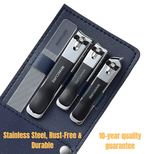 Cortaúñas para hombres y mujeres, cuchillas afiladas de doble filo para uñas de manos y pies, kit de cuidado fácil en casa.