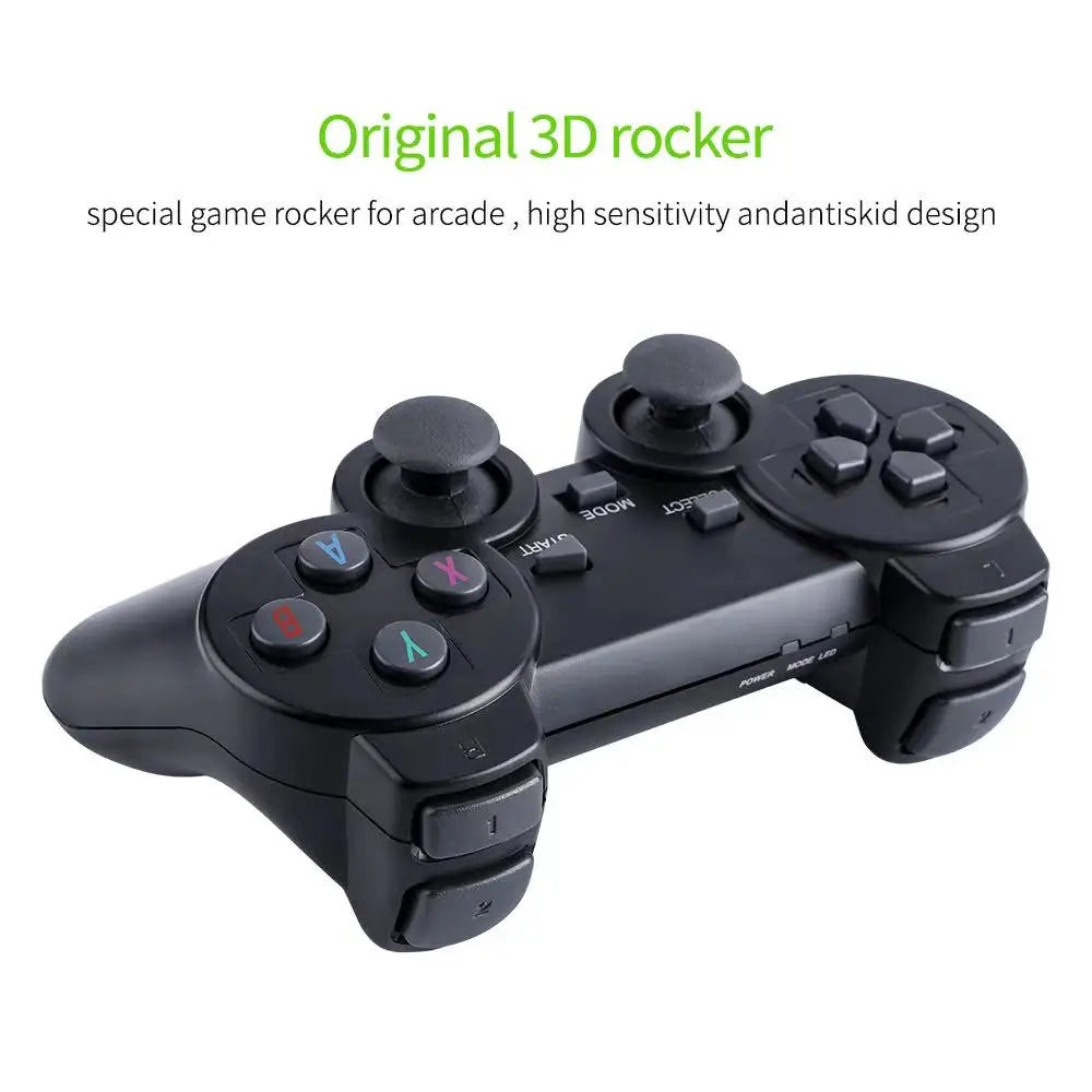 Consola de videojuegos de 64 GB con 20.000 juegos integrados, consola portátil retro, mando inalámbrico, reproductor de juegos para niños, regalos de Navidad