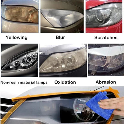 Líquido reparador de faros de coche, renovación de faros de coche, restauración, limpieza, líquido para faros de coche, pulidor de polímero, repuestos para faros de coche