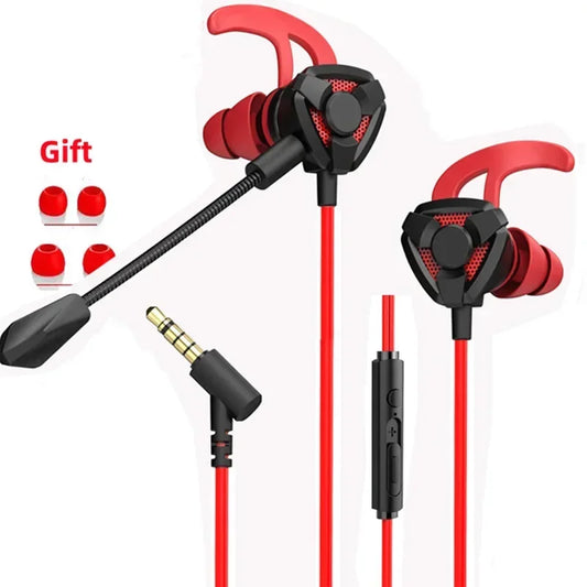 Auriculares para gamers con cable y micrófono para PUBG, PS4, CSGO, teléfono, tableta, portátil, universales.