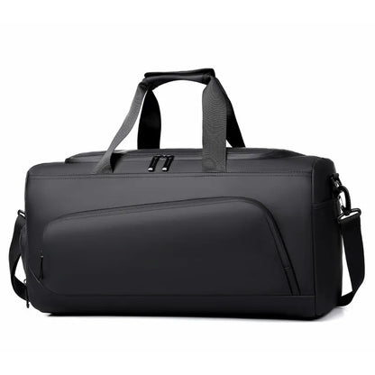 Bolsa deportiva de gimnasio, bolso de mano de gran capacidad, bolsa de viaje portátil, multicompartimento con espacio para guardar zapatos, perfecta para vacaciones y gimnasio.