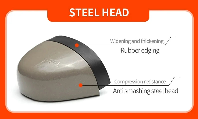 Botas de seguridad para el trabajo para hombre, cálidas y resistentes al agua, con punta de acero, para invierno, 2024