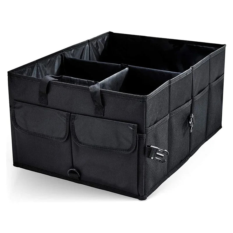 Caja de almacenamiento para coche de gran capacidad, organizador de maletero de coche, ecológica, súper duradera, plegable, herramienta de almacenamiento de carga, caja de maletero para coche o camión.