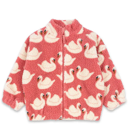 Chaqueta para niños, otoño 2025, nueva moda con estampado Ks, ropa de algodón para niñas y niños, abrigo cálido de lana de cordero gruesa, ropa para niños