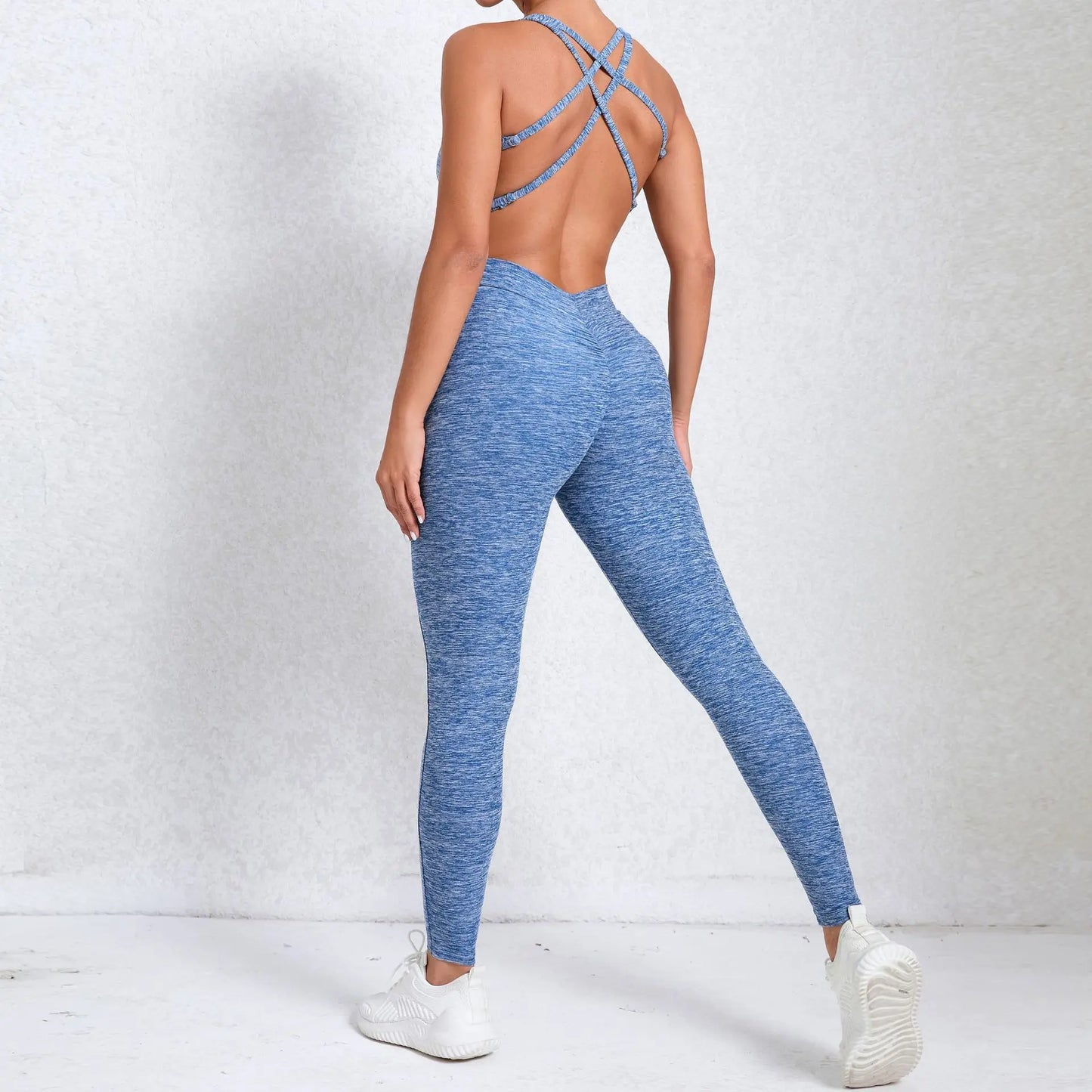 Women Gym Jumpsuit Female Yoga Set Workout One-piece Suit Women Sports Push Up Yoga Clothes Backless Activewear Fitness Set