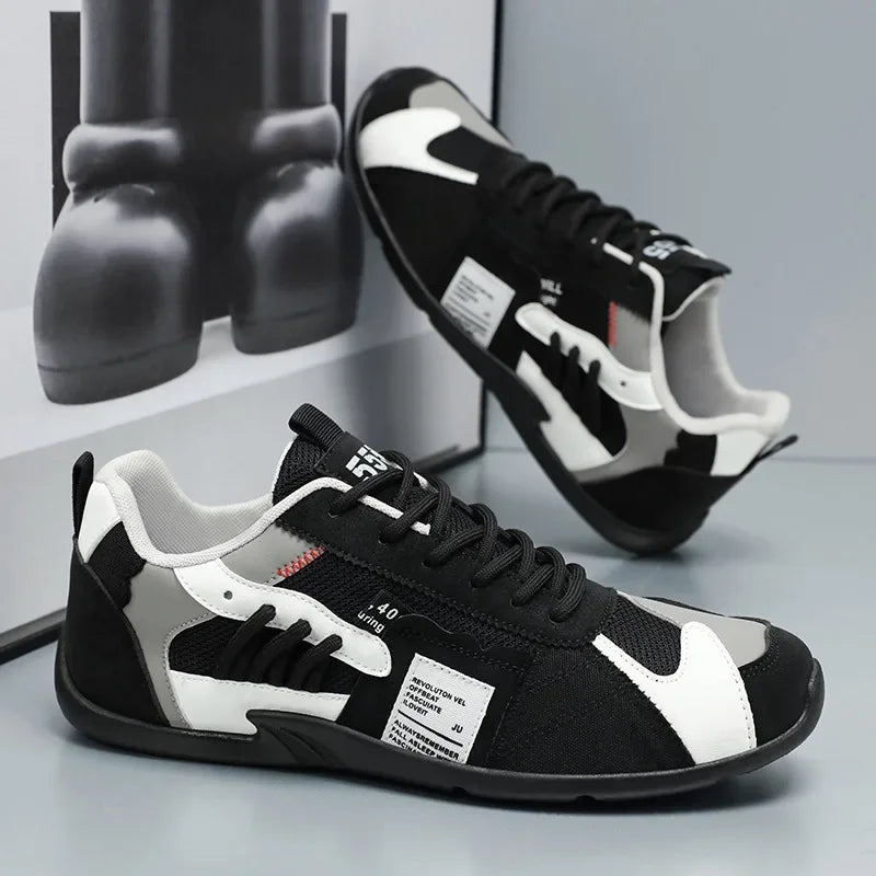 Zapatos casuales de caña baja para hombre, transpirables, estilo retro deportivo, de verano, nuevos y modernos, con suela de goma cómoda.