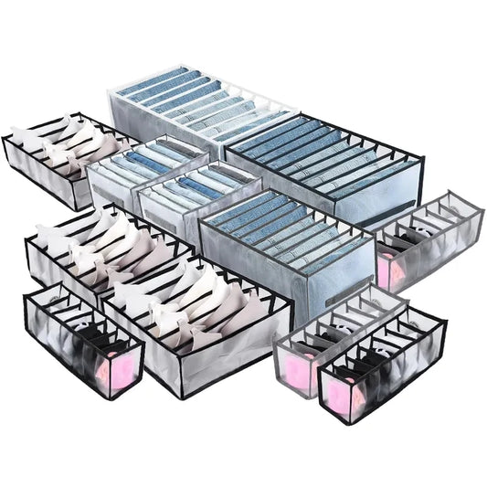 Caja de almacenamiento para organizar jeans, organizador de armario, sistema de organización de ropa, organizador de cajones, armario, organizador de almacenamiento de pantalones
