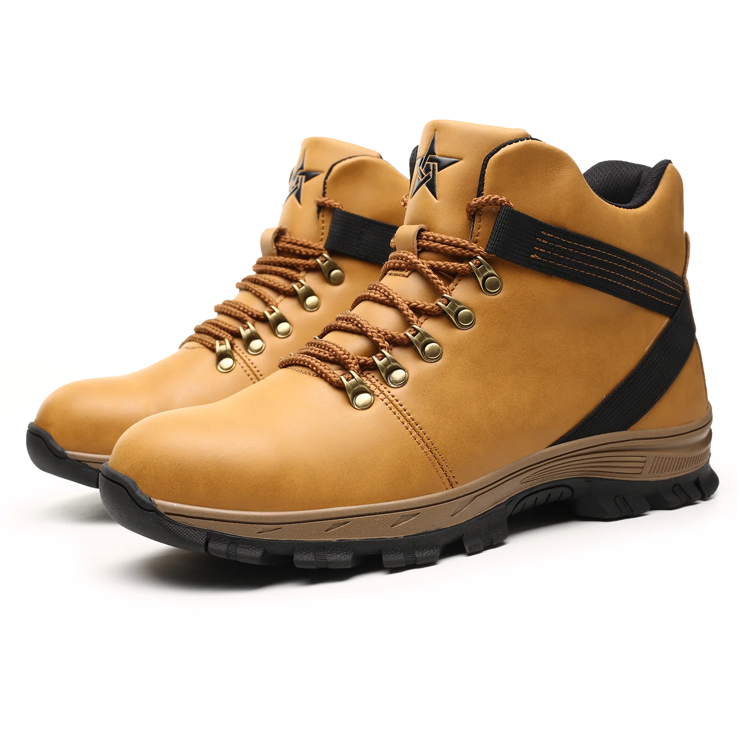 Zapatos de seguridad de moda para hombre, botas con puntera de acero, zapatos de trabajo a prueba de pinchazos, zapatillas de trabajo para hombre, calzado indestructible.
