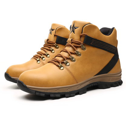 Zapatos de seguridad de moda para hombre, botas con puntera de acero, zapatos de trabajo a prueba de pinchazos, zapatillas de trabajo para hombre, calzado indestructible.