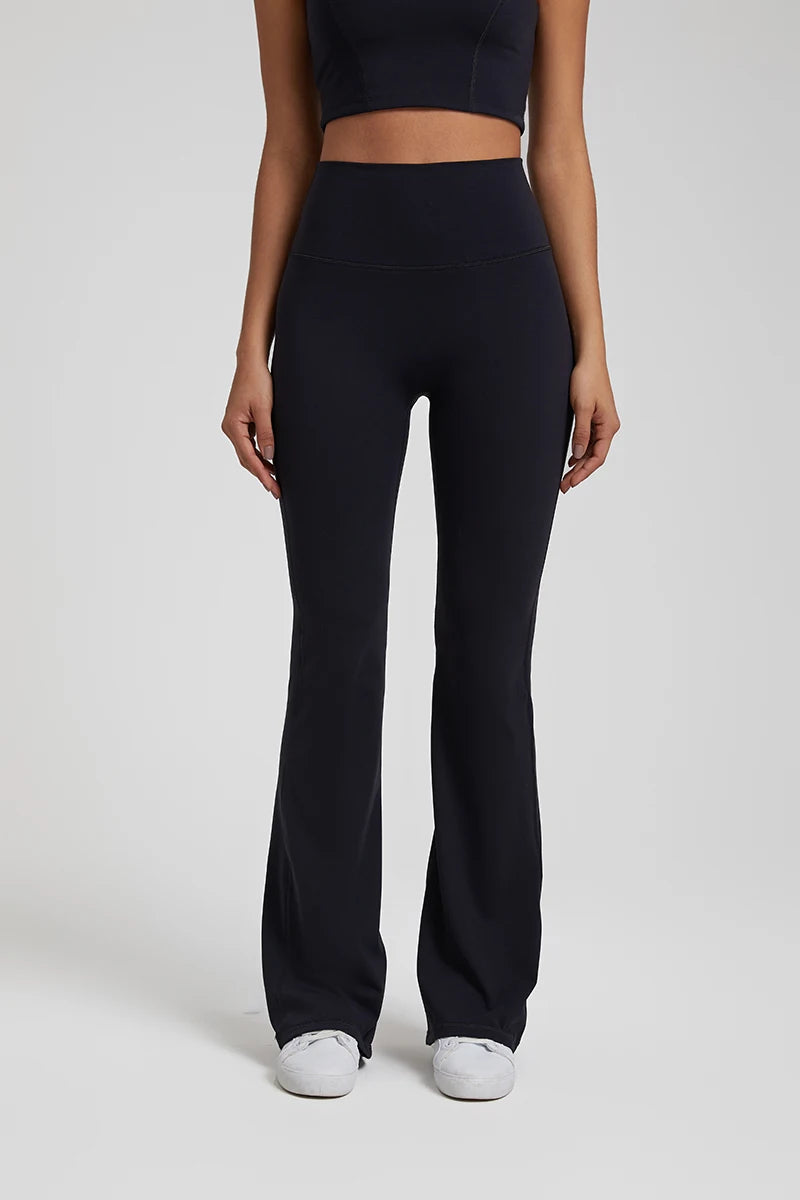 Buttery Soft High Waist Flare Leggings No Front Seam Workout Yoga Flared Pants Full Length Gym Sport Leggings Women Tights