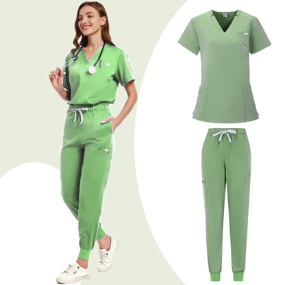 Uniformes de salón de belleza, uniformes de spa de manga corta para mujer, uniformes de dentista, enfermeras, uniformes médicos, ropa de trabajo