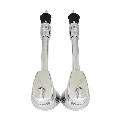 1 par de patas de bombo para soporte de batería, espuelas para bombo, patas de soporte inferior para batería, accesorios para batería de percusión