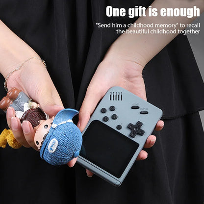 Consola de videojuegos portátil retro de 8 bits con pantalla LCD de 3,0 pulgadas y 400 juegos AV integrados, ideal como regalo para niños.