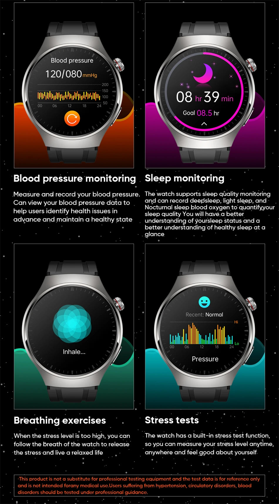 LIGE - Reloj inteligente para hombre Xiaomi ECG+PPG, resistente al agua, con Bluetooth, llamadas, Android IOS, monitor de salud, pantalla AMOLED HD