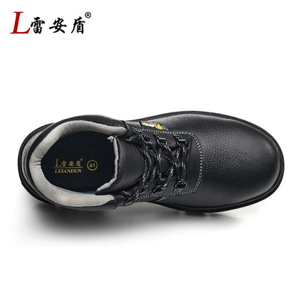 2025 New Men's Steel Toe Anti-smash Anti-puncture Waterproof Wear-resistant Safety Shoes with Steel Plate