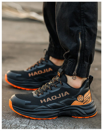 Zapatos de seguridad ligeros para hombre, antirotura, antipinchazos, zapatillas de trabajo, botas de seguridad protectoras, zapatos de trabajo con puntera de acero.