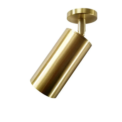Iluminación para sala de estar, moderna y sencilla, foco LED dorado, foco de riel de latón, luz de techo para pared de fondo de habitación de guardarropa