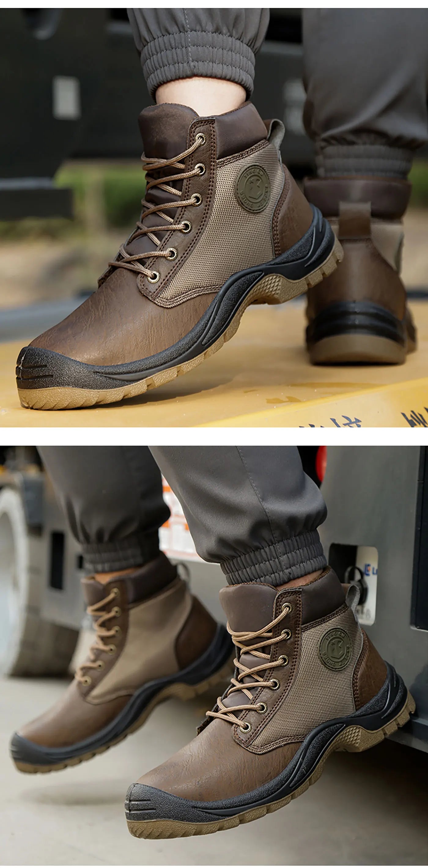 Los zapatos de seguridad para hombre son zapatos de trabajo resistentes a impactos, perforaciones, antiestáticos, antideslizantes, resistentes al desgaste y a las salpicaduras.