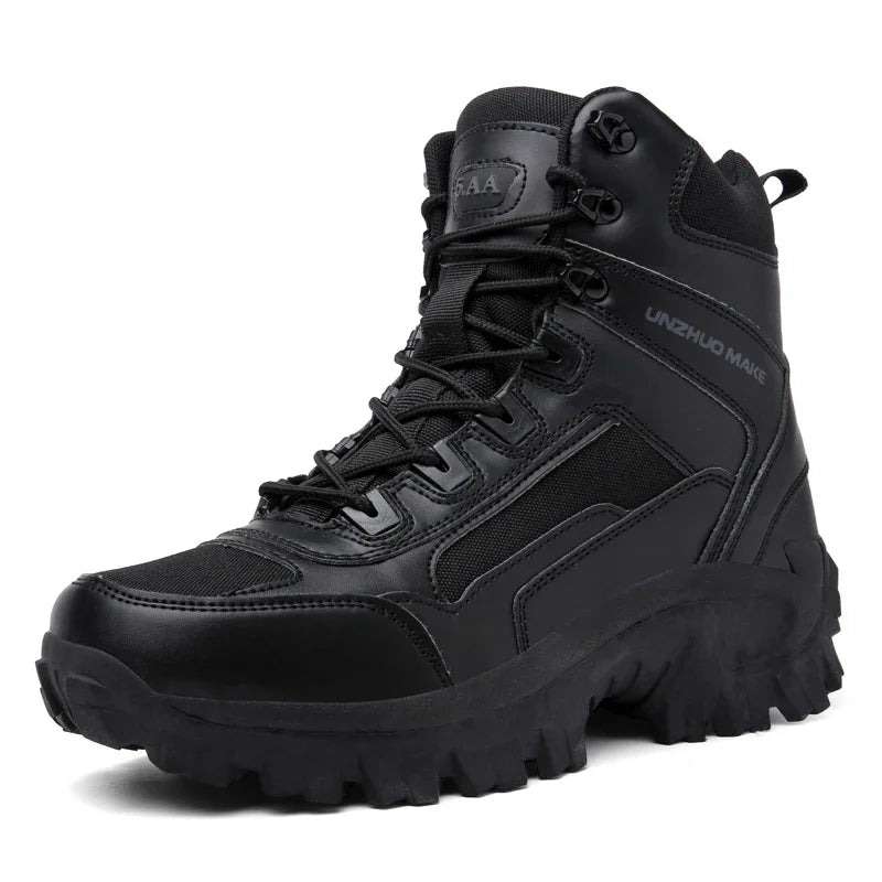 Botas de combate para hombre, ideales para senderismo, caza, trekking y camping. Botas tácticas de seguridad para el trabajo.