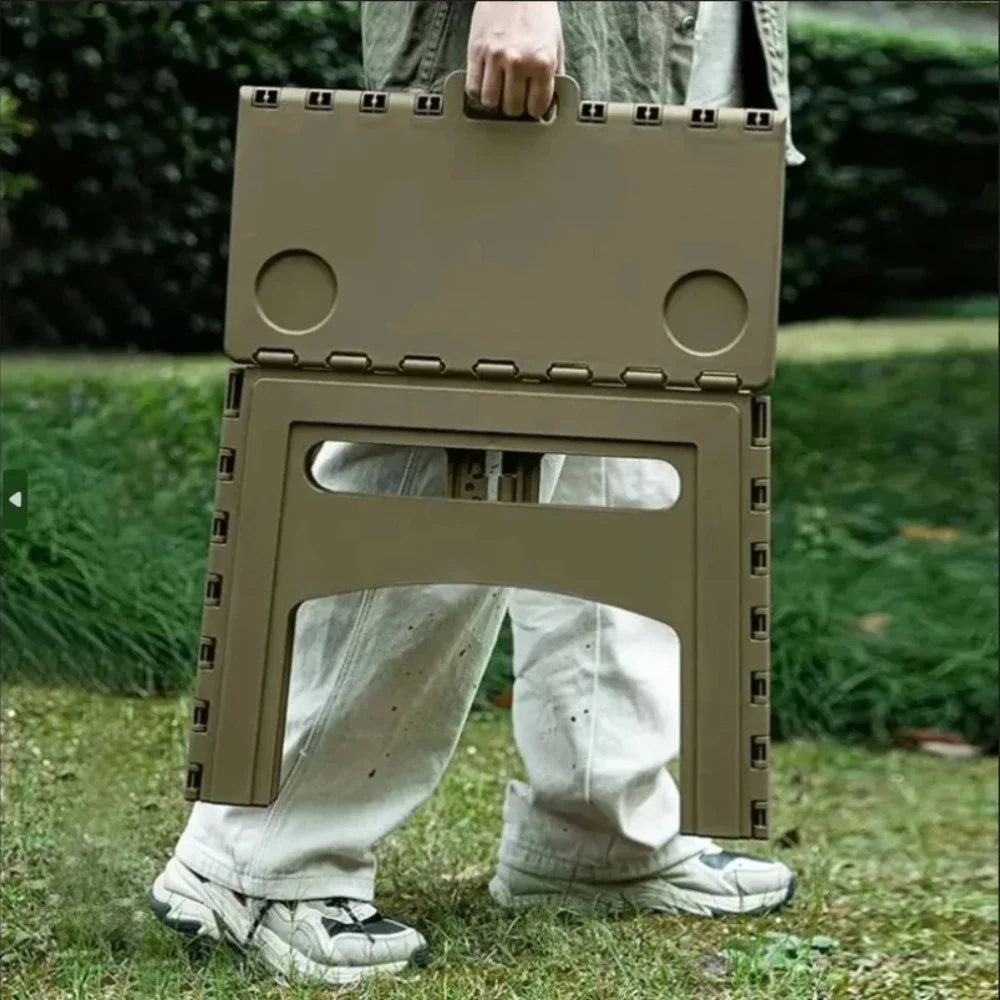 Mesa plegable de plástico para exteriores, portátil, para camping, picnic, sencilla, práctica, ligera, de lujo.