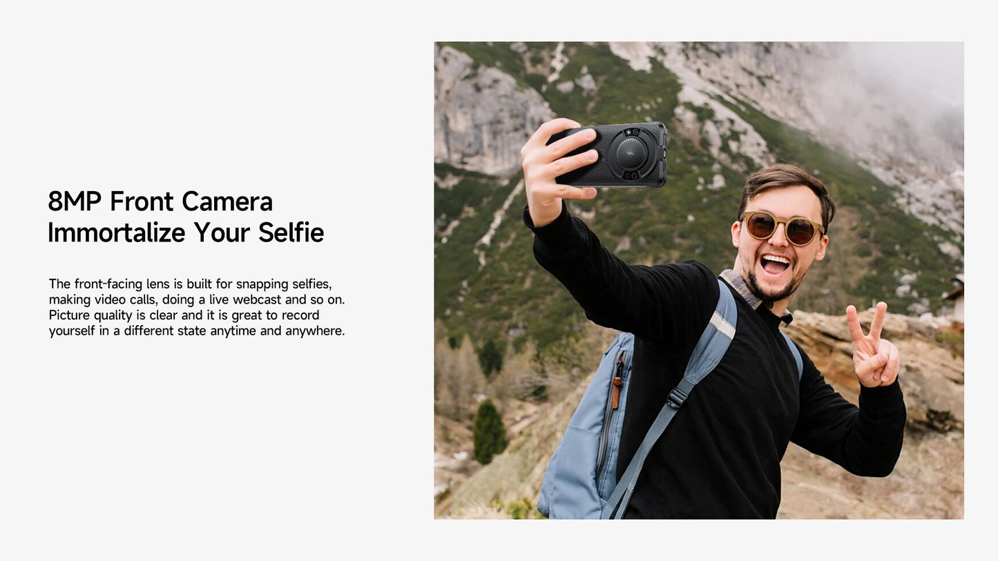 【Estreno mundial】Ulefone RugKing 4G Teléfono resistente Android 15 Hasta 16GB+256GB Smartphone resistente al agua 9600mAh NFC Versión global