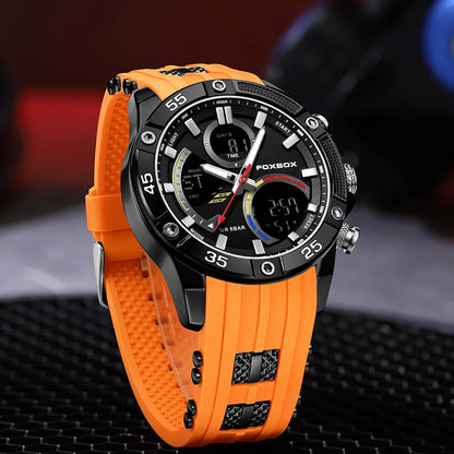 Relojes militares de moda para hombre LIGE, reloj cronógrafo deportivo original de lujo para hombre, reloj de cuarzo resistente al agua, reloj de pulsera digital