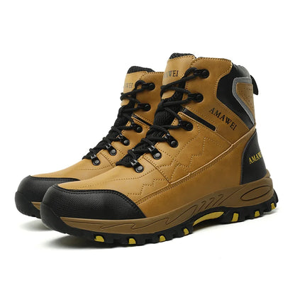 Botas de seguridad para hombre, con punta de acero, antiperforación, anticaídas, indestructibles, antideslizantes, impermeables