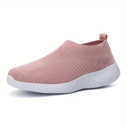 Zapatos de mujer para caminar, de color liso, antideslizantes, informales, de tenis, deportivos, ligeros, transpirables, para trabajar y viajar, talla 36-42