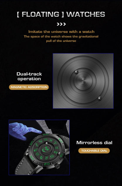 Nuevo reloj de lujo para hombre de la marca original FOXBOX, a la moda, con calavera, puntero deslizante, fuerza magnética, impermeable, de cuarzo.