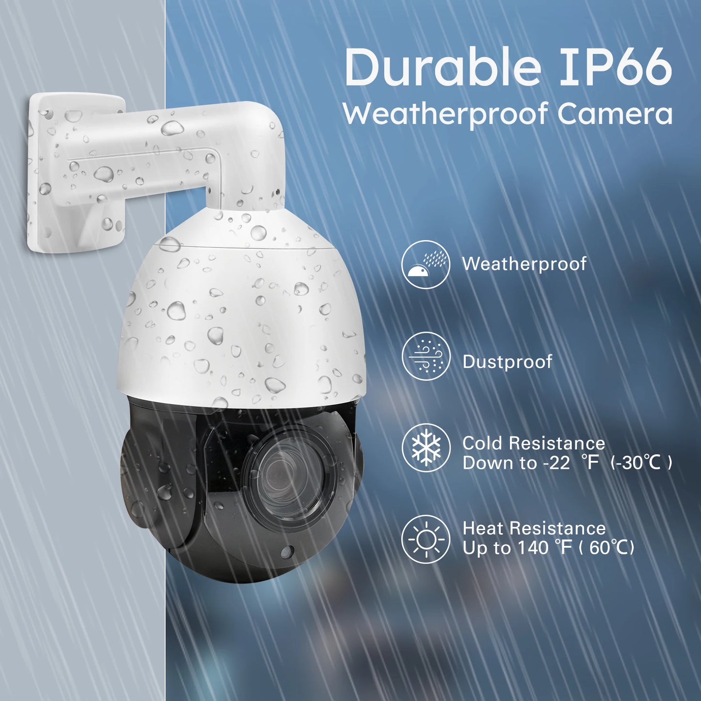 Cámara IP PTZ de 8 MP con zoom 40x, seguimiento de personas y vehículos, audio bidireccional, vigilancia exterior, Plug &amp; Play, compatible con NVR HIK y Hikvision.