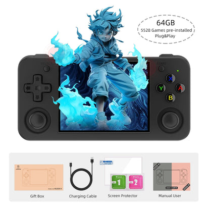 Consola portátil ANBERNIC RG35XX H para videojuegos, pantalla IPS de 3,5 pulgadas y 640 x 480, reproductor de juegos retro, 3300 mAh, más de 5000 juegos.