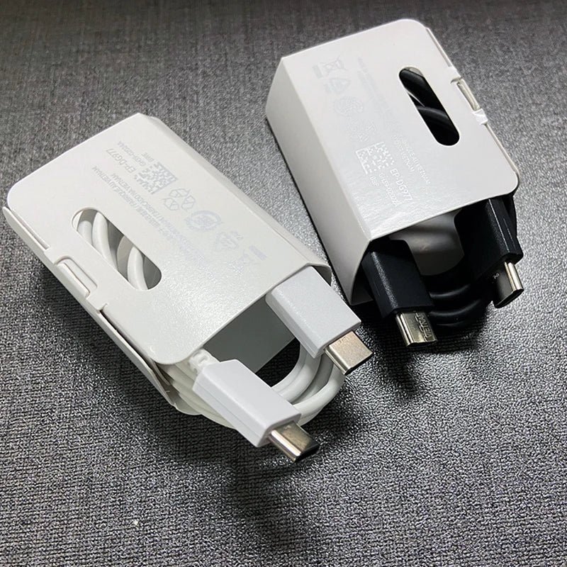 Adaptador de pared superrápido EP-TA800 de Samsung con carga rápida y cable USB-C de 100 cm para Galaxy Note 10, 20, S22, S21 Ultra, S10+, A55 y A15 Plus.