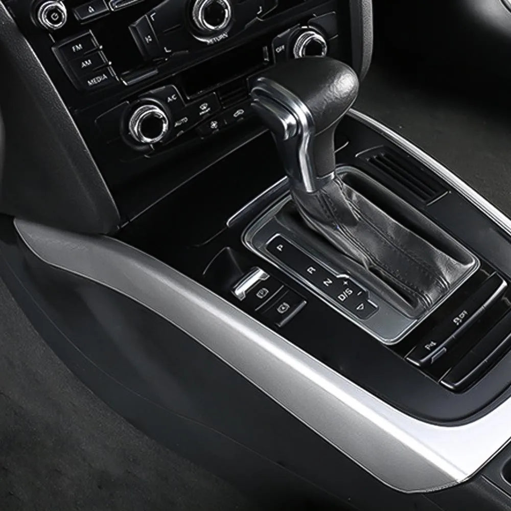 Cubierta decorativa para el marco de la palanca de cambios de la consola central del coche, para Audi A4, A4L, B8, A5 (2009-2016), estilo modificado, accesorios interiores para automóvil.