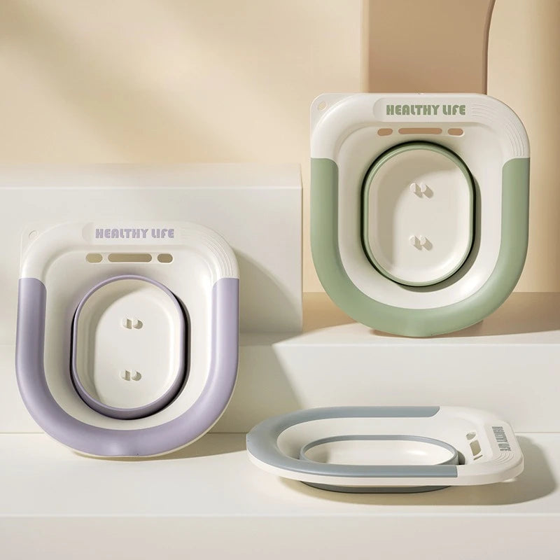 Lavabo de asiento plegable para mujeres embarazadas, ideal para el hogar, para el baño de glúteos, ginecológico, posparto y lactancia.
