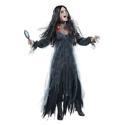 2025 Halloween costume ghost bride witch vampire performance game suit; horror demon costume.