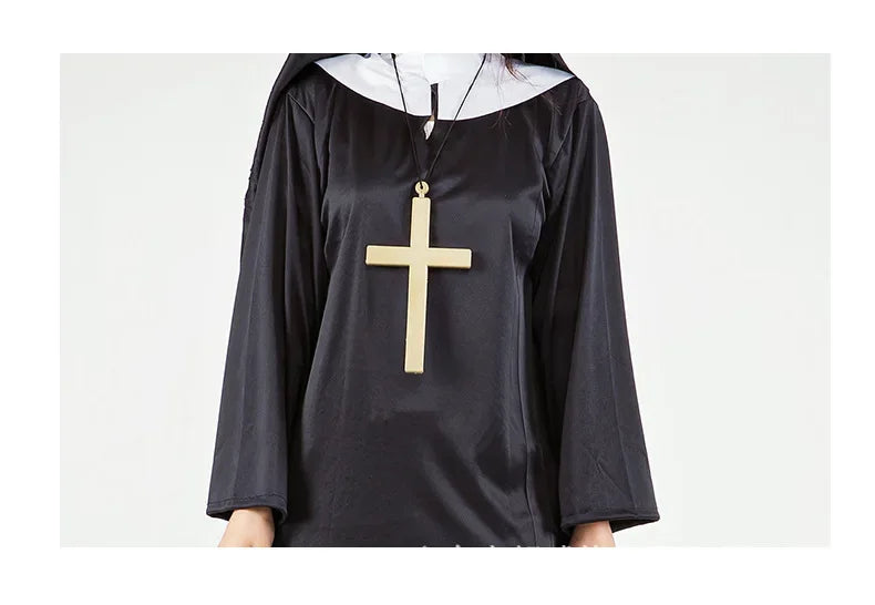 Halloween Masquerading Parties Adult Cosplay Pastors Performance Costumes for Priests Nuns for Women and Men