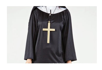 Halloween Masquerading Parties Adult Cosplay Pastors Performance Costumes for Priests Nuns for Women and Men