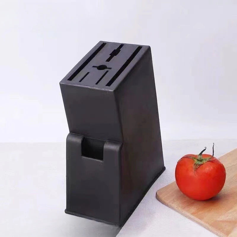 Soporte para cuchillos de cocina con múltiples enchufes, soporte de madera para cuchillos, estante de almacenamiento para artículos del hogar, estante de almacenamiento para cuchillos de cocina en el piso