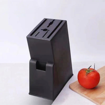 Soporte para cuchillos de cocina con múltiples enchufes, soporte de madera para cuchillos, estante de almacenamiento para artículos del hogar, estante de almacenamiento para cuchillos de cocina en el piso