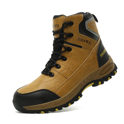 Botas de seguridad para hombre, con punta de acero, antiperforación, anticaídas, indestructibles, antideslizantes, impermeables