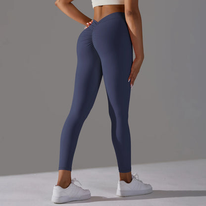 Women Seamless Solid Leggings Knitted High Waist Sports Leggings Fashion Hip Lifting Running Yoga Sport Gym Tights Pantalones