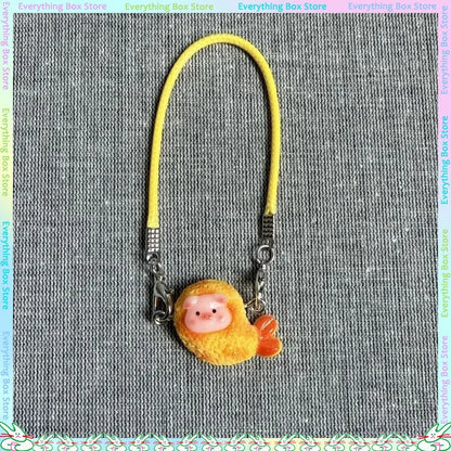 Nuevos accesorios de decoración para muñecas, adecuados para muñecas Labubu de 10 a 17 cm, lindo colgante de camarón, regalo para niños.